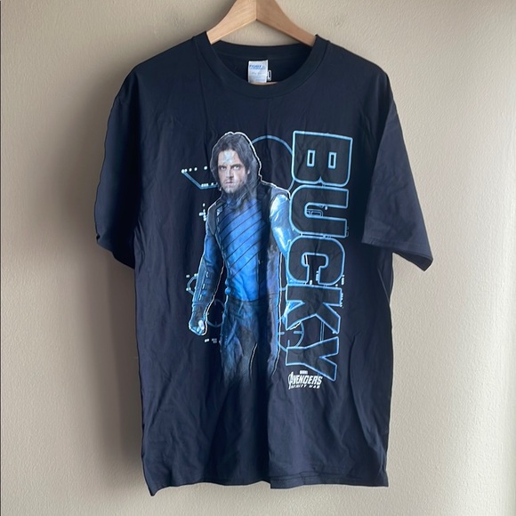 Marvel Other - Marvel Avengers Bucky Black T-Shirt Men Size Large
